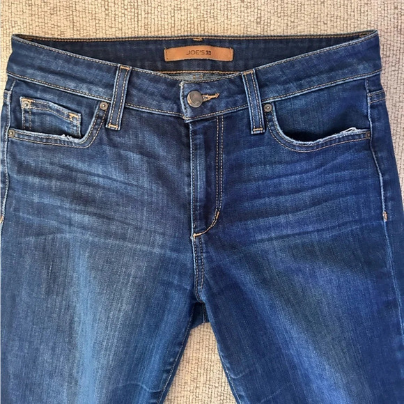 Joes Jeans The Icon Mid Rise Skinny Frayed Hem Indigo Womens 27 - Picture 6 of 12